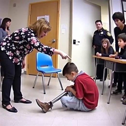 Thirteen-year-old Leo Miller just wanted to be invisible. In seventh-grade geometry, his prosthetic leg clicked softly, drawing attention he didn’t want. Mrs. Gable, impatient and harsh, snapped at him for the noise. When Leo tried to adjust, she yanked his chair away. He fell, metal clanging, pain shooting through him, every eye on him. “I… I think my leg is stuck,” he whispered. The class froze. Mrs. Gable remained cold. “Sit down,” she said. (Check In First comment👇) | Heart of the Past