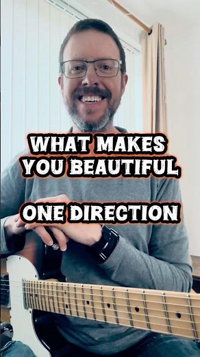 20-second guitar challenge! 🎸 How to play the riff from ‘What Makes You Beautiful’ by One Direction