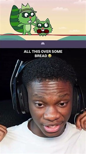 ALL THIS OVER SOME BREAD 😭 #reaction #trending #shorts #happytreefriends