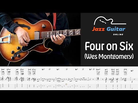 Four on Six (Wes Montgomery) - Intro & Jazz Guitar Melody Lesson