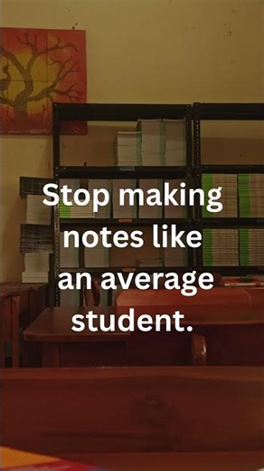 Topper vs Average Student – Note Making