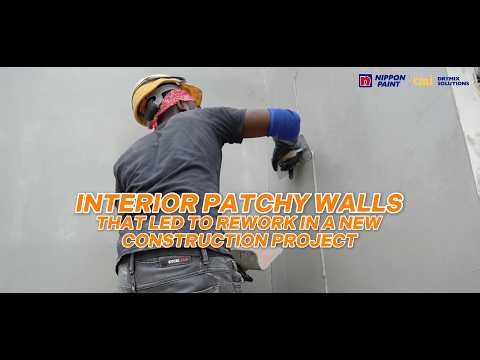 Interior Patchy Walls That Led to Rework In A New Construction Project