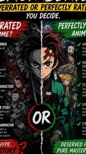 IS DEMON SLAYER OVERRATED ? #KimetsuNoYaiba #Anime #AnimeShorts #Tanjiro #AnimeCommunity
