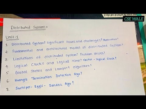 Distributed system important question aktu//Distributed system All unit Question ❓ aktu // cse wale