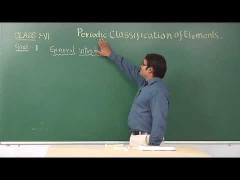 SCTS | 6th Class |Chemistry | Periodic Classification | 01_Periodic Classification
