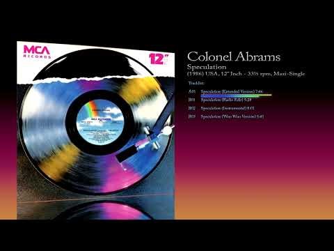 Colonel Abrams (1986) Speculation [12" Inch - 33⅓ RPM - Maxi-Single]