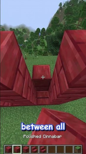 how to build a CINNABAR WALL???!! update 26.2 #shorts