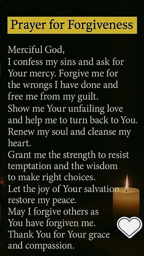 Prayer for Forgiveness of Sins | Daily Christian Prayers to Start Your Day #forgivenessprayer