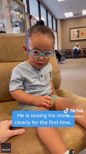 I spy with my little eye— a toddler who can see for the first time! 🤓💕 #goodnews #kidsoftiktok #glassesareamazing #fridayfeeling