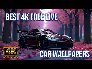 4K Porsche GT3 RS Live Wallpaper | Pink Forest Aesthetic