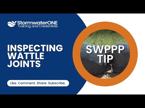Inspecting Wattle Joints - #StormwaterONE #SWPPPTip