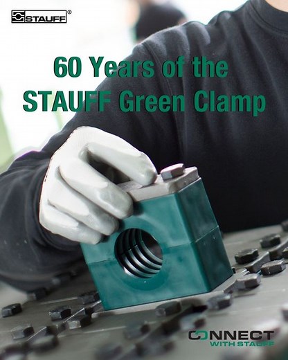 STAUFF North America on Instagram: "💡Celebrating 60 Years of Innovation: The STAUFF Clamp💚 This year marks a significant milestone in the hydraulics industry as we celebrate the 60th anniversary of the invention of the iconic STAUFF Clamp. 60 years ago, Arnold Menshen revolutionized the industry by transforming a simple wooden and metal block clamp into the industry standard green plastic clamp. This innovation not only enhanced the durability and functionality of hydraulic systems but also se