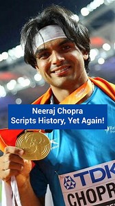 Neeraj Chopra scripts history with India's maiden gold at #WAC, leaving the world awestruck with an 88.17m javelin throw! #NeerajChopra #Goldmedal #Javelin #Goldenboy #Inspiring #WorldAthleticsChampionships | TheBetterIndia