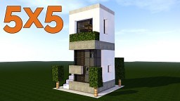 SMALL MODERN HOUSE 5X5 Minecraft Map