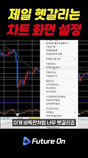차트 화면 설정 꿀팁, 세로선 가로선 정리