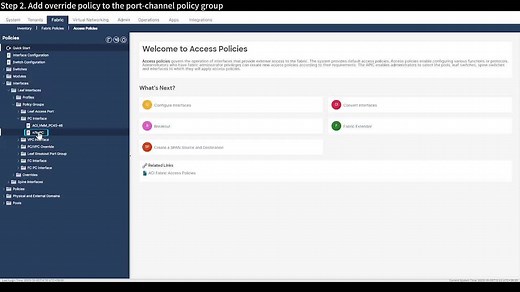 Configure Fast LACP Timer in ACI Release 5.x - Cisco Video Portal