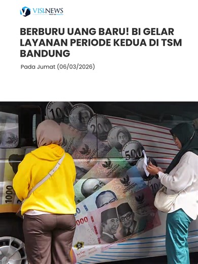 Berburu uang baru! Layanan penukaran uang periode kedua dari Bank Indonesia berlangsung tertib dan lancar di Trans Studio Mall Bandung, Kota Bandung, Jumat (6/3/2026). kuota penukaran mencapai 300 orang per hari yang sebelumnya wajib mendaftar melalui situs resmi Pintar BI. Sistem antrean dilakukan secara daring sehingga masyarakat yang sudah terdaftar hanya perlu datang sesuai jadwal untuk proses verifikasi dan penyerahan uang dan prosesnyapun sangat cepat. Dalam program ini, masyarakat dapat m