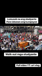 Mga studyante nag rally sa mendiola para sa labanan ang kurapsyon. #mendiola #students #artvlog #rally #Manila | Art TV