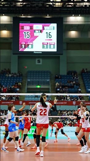 2026 バレーボール女子日本代表紅白試合ミズノマッチ（千葉大会）をプレイバック！ #北窓絢音 選手がサーブで崩し、 #山口真季 選手がダイレクトで決める💥