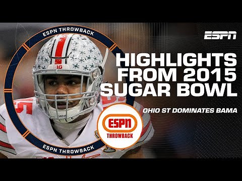 FIRST College Football Playoff HIGHLIGHTS: Ohio State vs. Alabama in 2015 🏈 | Iconic Moments