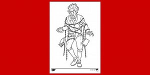 Marley's Ghost Colouring Sheet