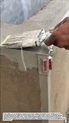 Perfect Concrete Corner Finishing Tool | Smooth Edge Construction Technique.
