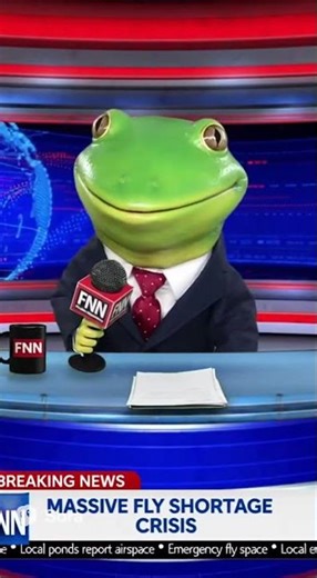 Breaking News: The Frog Takes Over Live TV 🐸📺