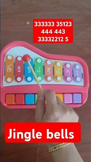 Jingle Bells Xylophone Notes #xylophone #music #nurseryrhymes