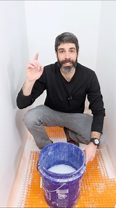 Bucket cleaning tip after setting tile…I let my bucket/water/mortar sit overnight. The next day I pour out the water. Then I remove the solids at the bottom with a bucket scoop. After rinsing the bucket it’s clean and ready to be used again 👍🏽🔥#tile #tilework #bathroomremodel #themoreyouknow | Home Repair Tutor