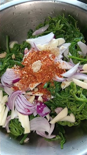 Fiddlehead fern recipe # in sakachep style.....