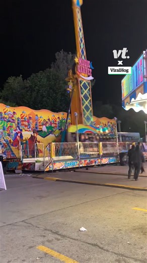Crowd stops fairground ride from tipping over 👏 | VT