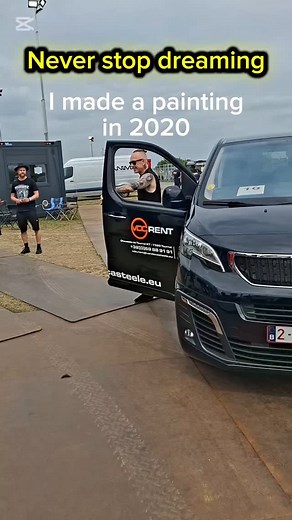 I made a painting in 2020, and Nergal signed it at the Alcatraz Festival '25! Moments to remember! #popart #art #fanart #artist #popartiest #nergal #meandthatman #behemoth #behemothband #behemothofficial @nergal69 @behemothofficial @meandthatman @alcatrazfestival | C-ARTon