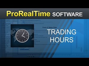 How to set the time zones & trading hours of financial charts - ProRealTime