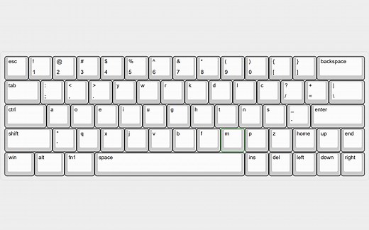 机械键盘多个键位布局共存（qwerty, dvorak, colemak, ...）