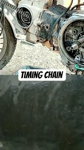 simple trick to install timing motor chain #automobile #splendor #modified
