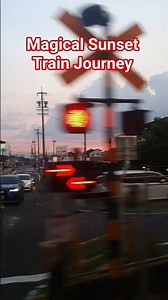 Scenic Train Ride in Japan. Relaxing Sunset Countryside View. #travel #explore #japan