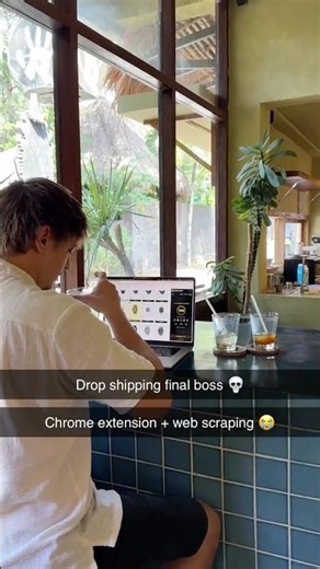 He is using a chrome extension called Ultimate Web Scraper 🐼 #ecommerce #automation #webscraping