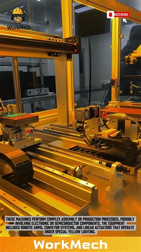 Industrial automatic assembly machines used for complex production processes #tech #workmech