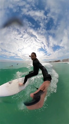 Afternoon surf Florida’s Emerald Gulf Coast With ‪@GoPro‬ Max #gopro #surf #floridabeaches #waves