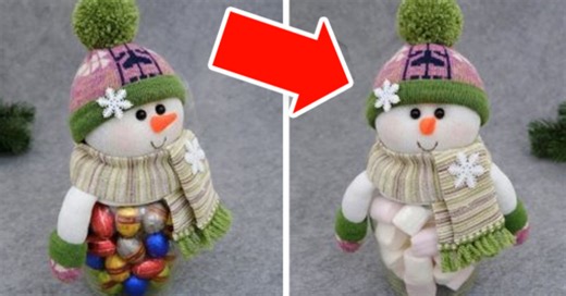 How To Make A DIY Glass Jar Snowman Tutorial