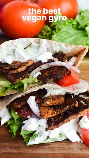 Allie Petersen on Instagram: "I cannot believe this actually tastes like MEAT 🤯 I FINALLY am able to make a vegan gyro at home! I haven’t had a gyro in 6 years and I’m THRILLED I can finally make them in my own kitchen- TOTALLY VEGAN using tofu! 👉🏻Comment “Recipe” below and I will send the recipe to you! Or find the LINK to the recipe in my bio. #ad I LOVE to make this vegan gyro with my favorite Ezekiel 4:9 Pita Pocket Bread!! This bread not only tastes amazing for gyros, but it’s also fille