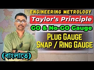 Taylor's Principle of Gauge Design | GO & NO-GO Gauges | Plug Gauge | Ring Gauge | Snap Gauge