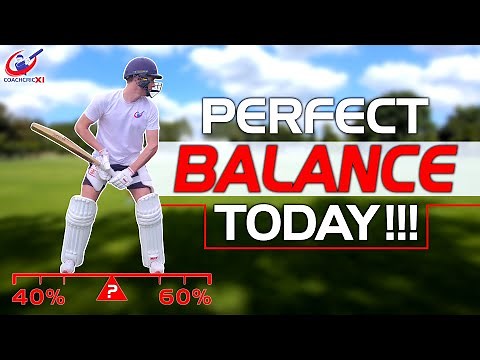 Improving your Batting BALANCE | Cricket Batting Balance Drills