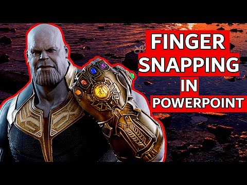 Thanos Infinity Gauntlet Animation Effect in PowerPoint 2019 - Tutorial