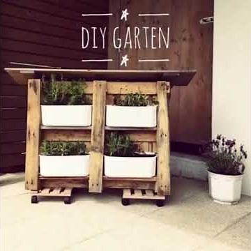 DIY Idee: Vertikaler Garten aus Paletten - Upcycling