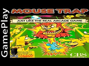 🎮Mouse Trap - ColecoVision [Gameplay / Longplay]👾