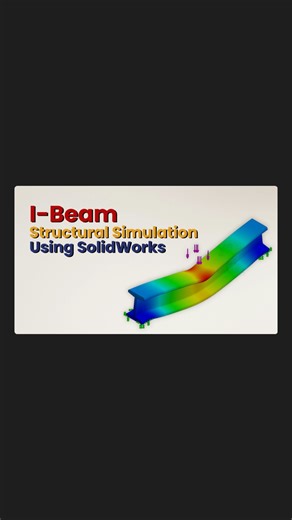 Hamza Akhtar on Instagram: "This project demonstrates how to determine Factor of Safety and Displacement of an I-beam under bending load using Finite Element Analysis (FEA) in SOLIDWORKS Simulation. The analysis focuses on: * Stress distribution * Deformation behavior * Structural reliability under applied static loads Follow for more engineering simulations & CAD projects 👉 @HamazMechWorks #FEA #FiniteElementAnalysis #SolidWorks #SolidWorksSimulation #StructuralAnalysis #IBeam #StaticAnalysis 