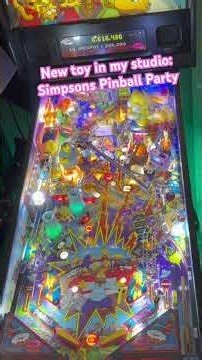 New toy @ my studio: Simpsons Pinball Party #simpsons #simpsonspinballparty #pinball #pinballmachine