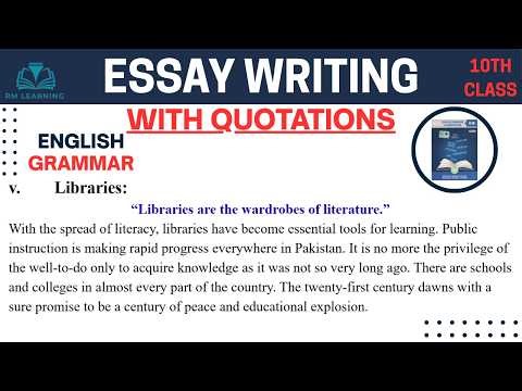 Essay on Libraries In English with Quotations / Library Essay in English