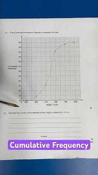 Cumulative Frequency #cumulative #frequency #maths #gcse